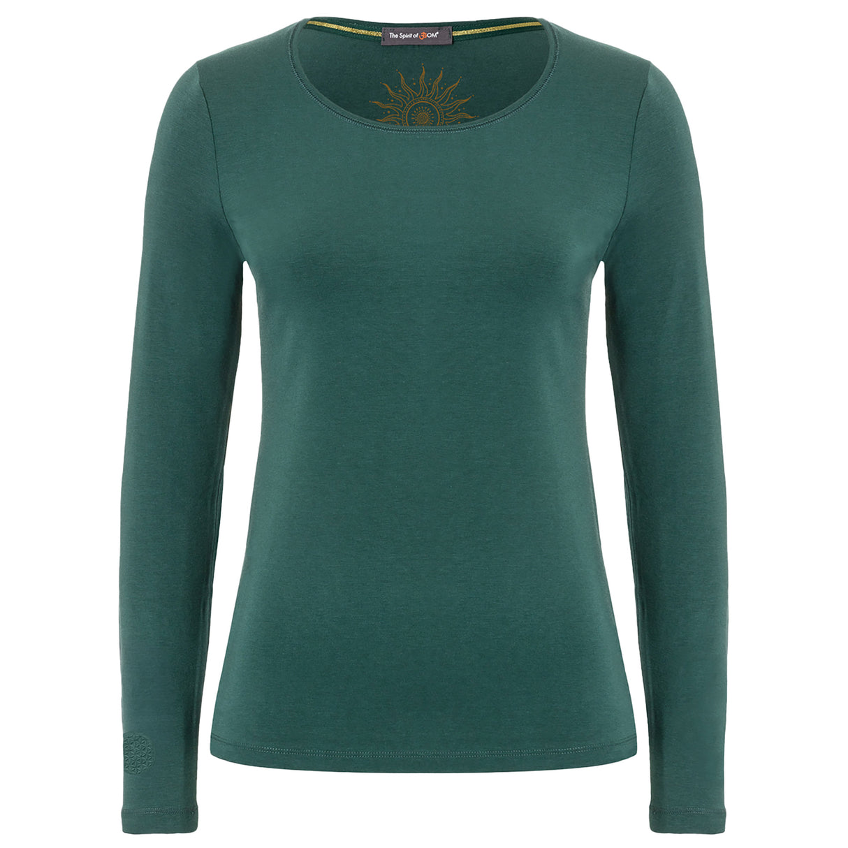 Langarm Shirt Mabu Chakra - smaragd - YOGISHOP