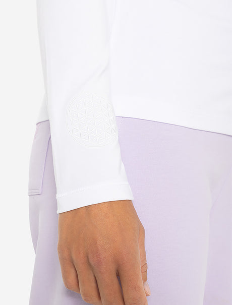 Langarm Shirt Mabu Chakra - weiss