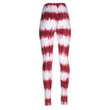 Yoga-Batik-Leggings "Lava" - rot/weiss - YOGISHOP