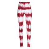 Yoga-Batik-Leggings "Lava" - rot/weiss - YOGISHOP