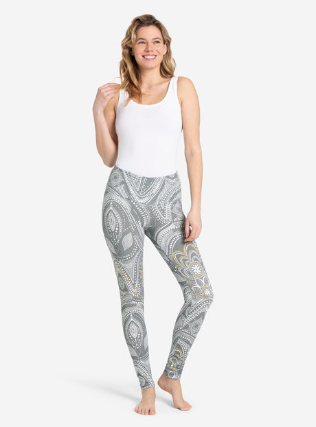 Yoga Leggings Puja - graugold - YOGISHOP