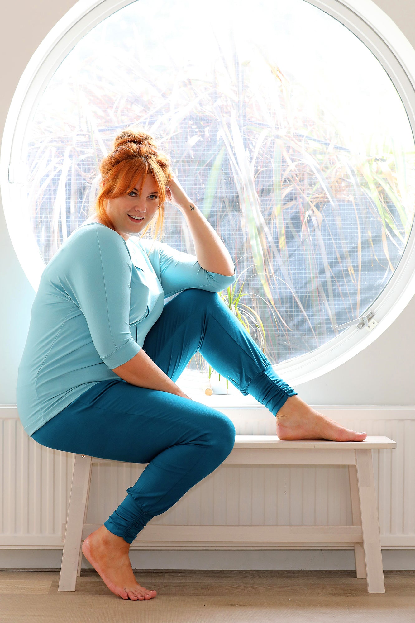 Harem-Pants "Bamboo" - teal - YOGISHOP