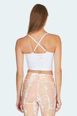 Lux Crop Top - solid white - YOGISHOP