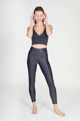 Yoga-Leggings Lux - anthracite snake - YOGISHOP