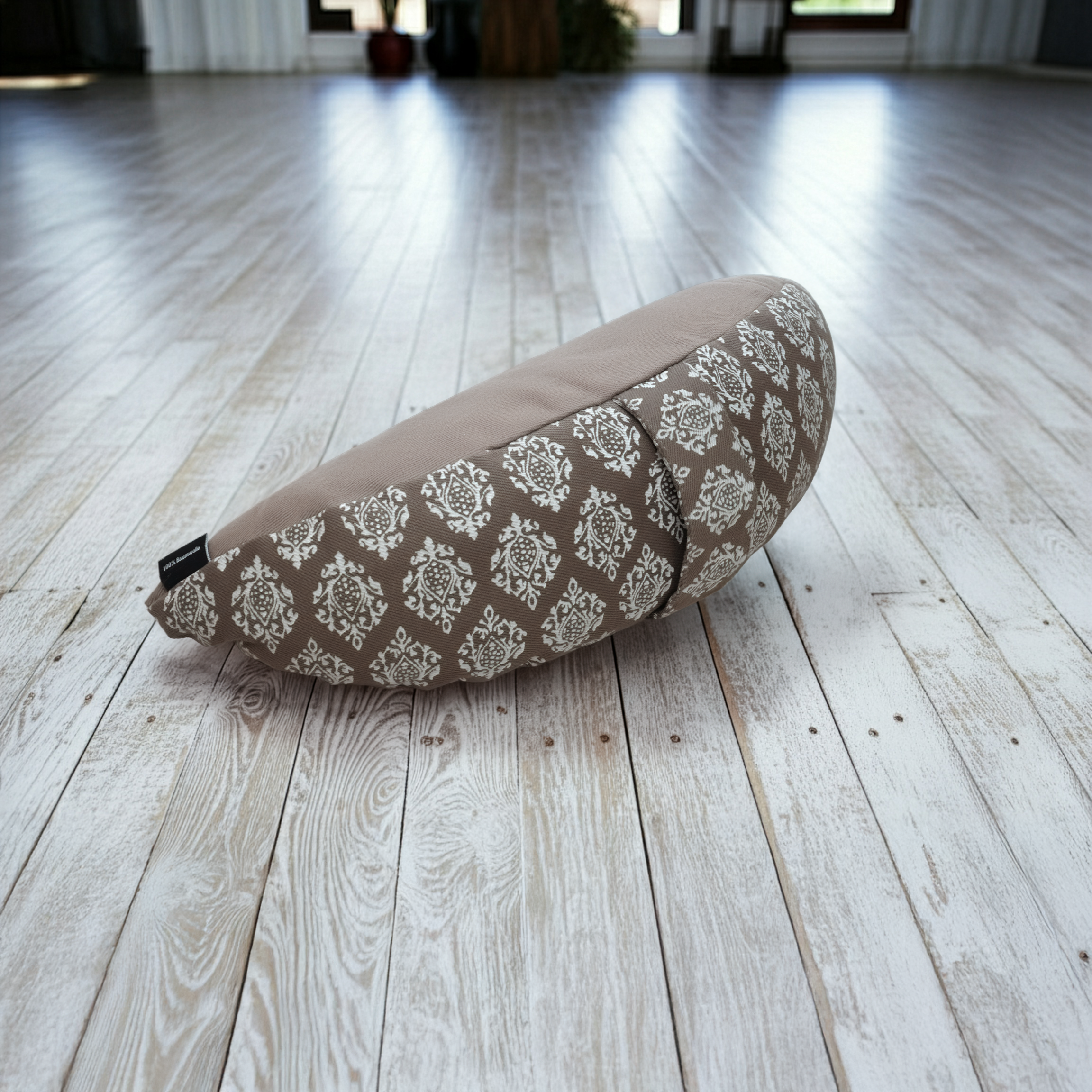 Reise-Meditationskissen halbrund - vintage - cotton - YOGISHOP