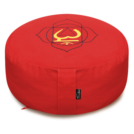 2. Wahl Meditationskissen - rund - Chakras - organic cotton - Muladhara - ø 36cm x 15cm