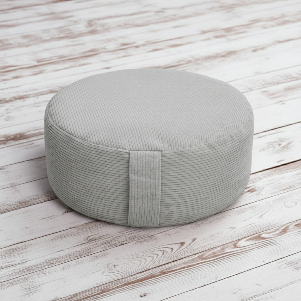 Meditationskissen - rund - Cord - YOGISHOP