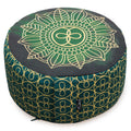 Meditationskissen - rund - cosmic flow - organic cotton - ø 30cm x 15cm - YOGISHOP