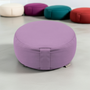 Meditation cushion - round - Dhyana - organic cotton