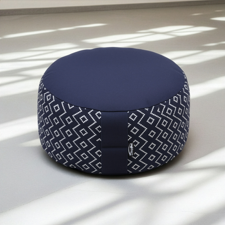 Meditationskissen rund - vintage - organic cotton - ø 30cm x 15 cm