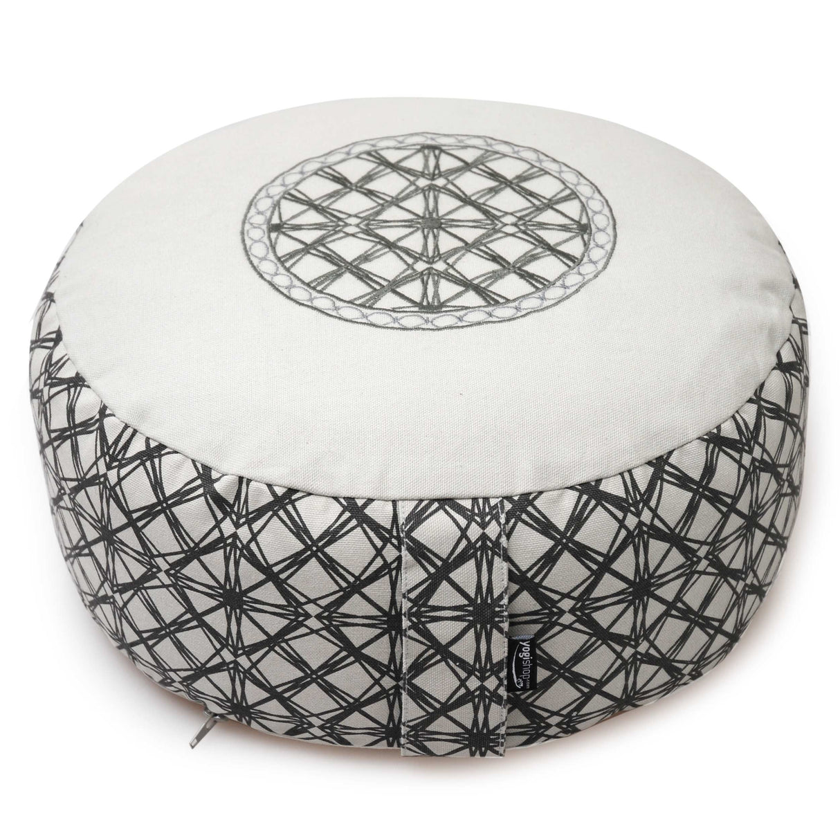 Meditationskissen rund - vintage - organic cotton - ø 36cm x 15cm - YOGISHOP