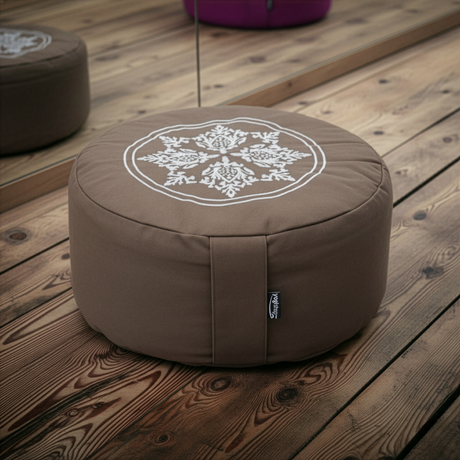 Meditationskissen rund - vintage - cotton - ø 30cm x 15cm