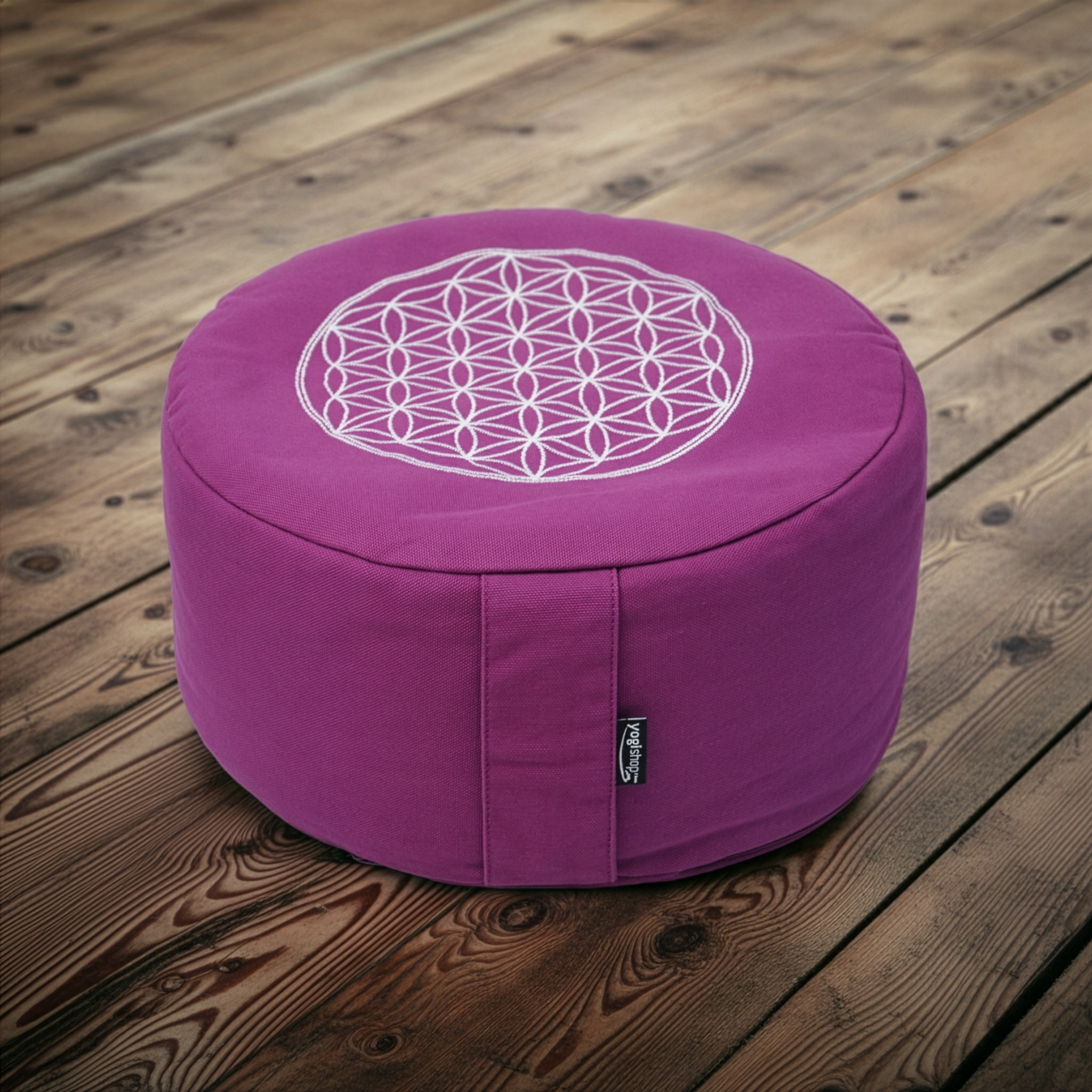 Meditationskissen rund - vintage - cotton - ø 30cm x 15cm