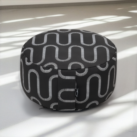 Meditationskissen rund - vintage - organic cotton - ø 30cm x 15 cm