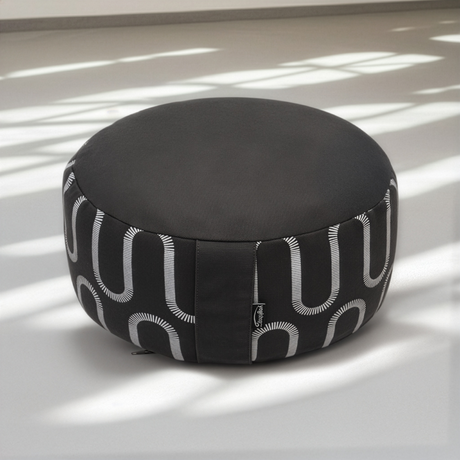 Meditationskissen rund - vintage - organic cotton - ø 30cm x 15 cm