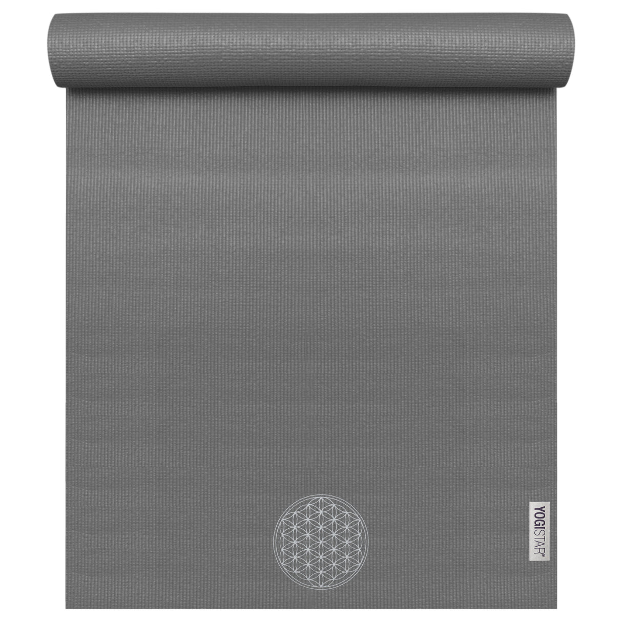 My yogimat® basic art collection - Blume des Lebens (Bestickung) - graphite
