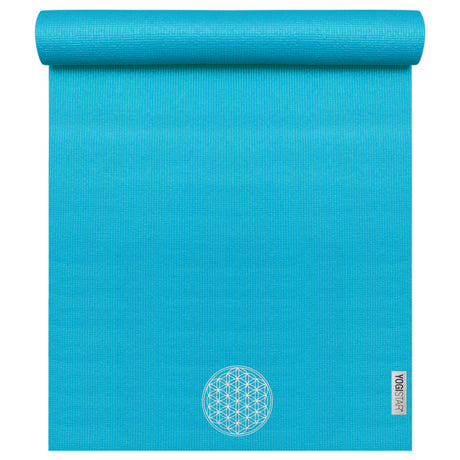 My yogimat® basic art collection - Blume des Lebens (Bestickung) - turquoise