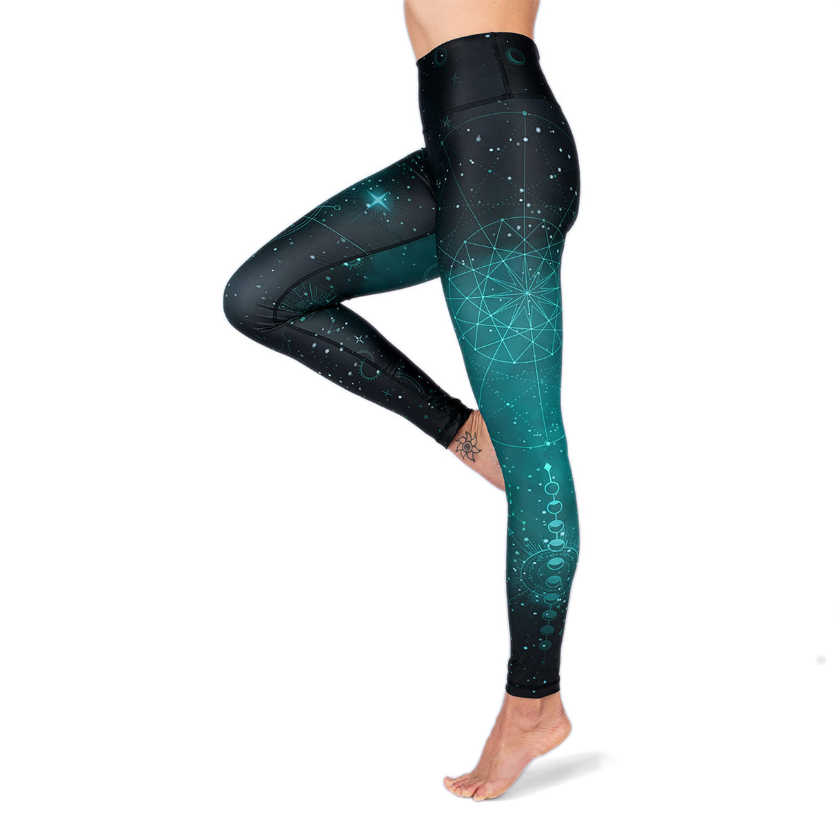 Yoga-Leggings - Cosmic Space - High Waist - YOGISHOP