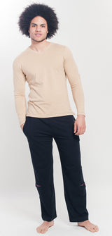 Organic V Chakra T-Shirt - khaki - YOGISHOP