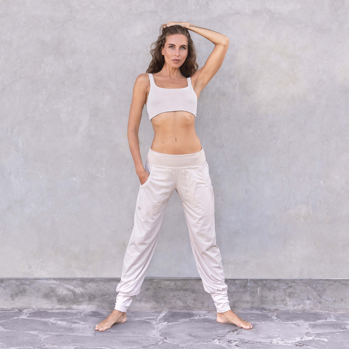 Yoga-Pants Joyce - creme - YOGISHOP