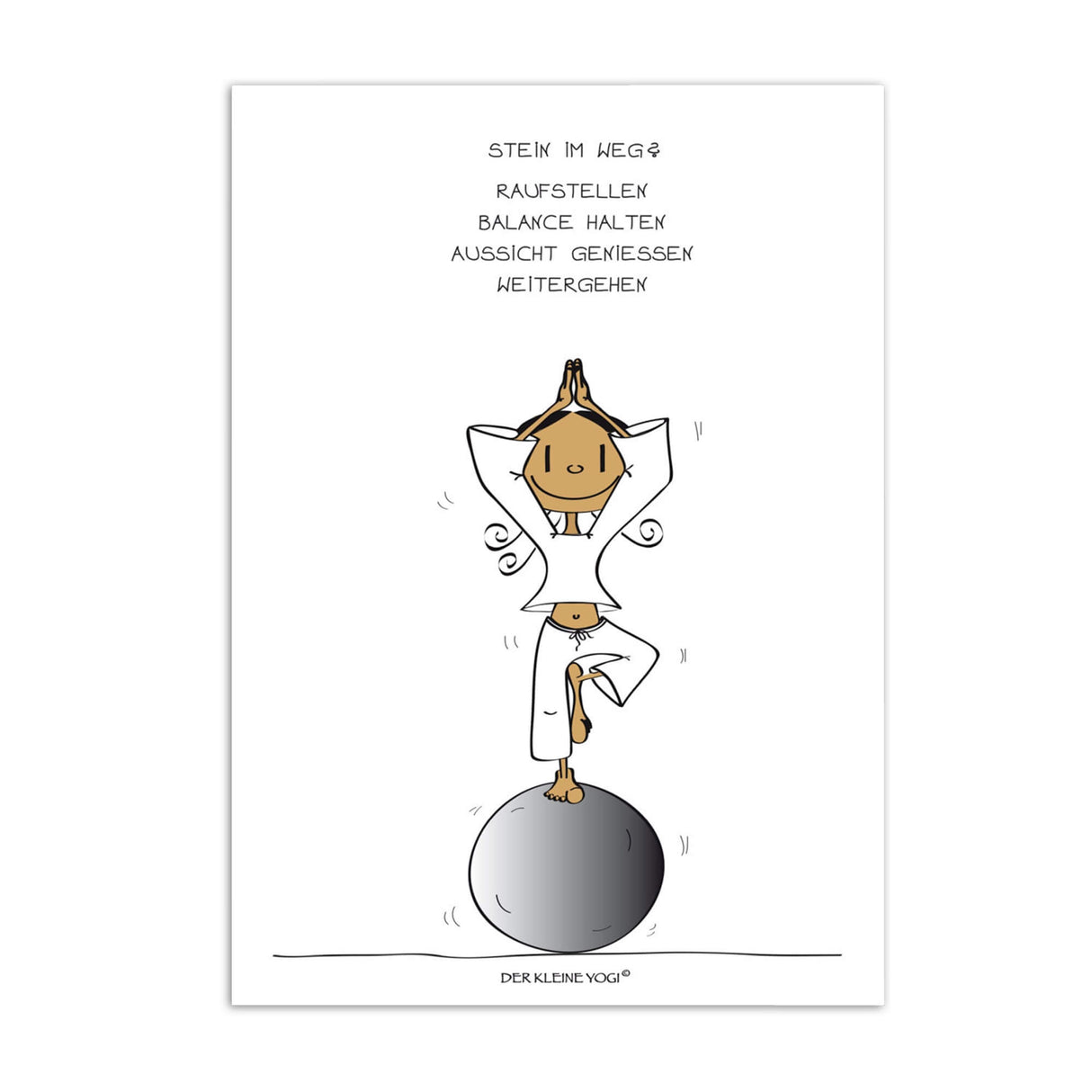 Postkarte Der kleine Yogi - 10,5 x 15 cm - YOGISHOP