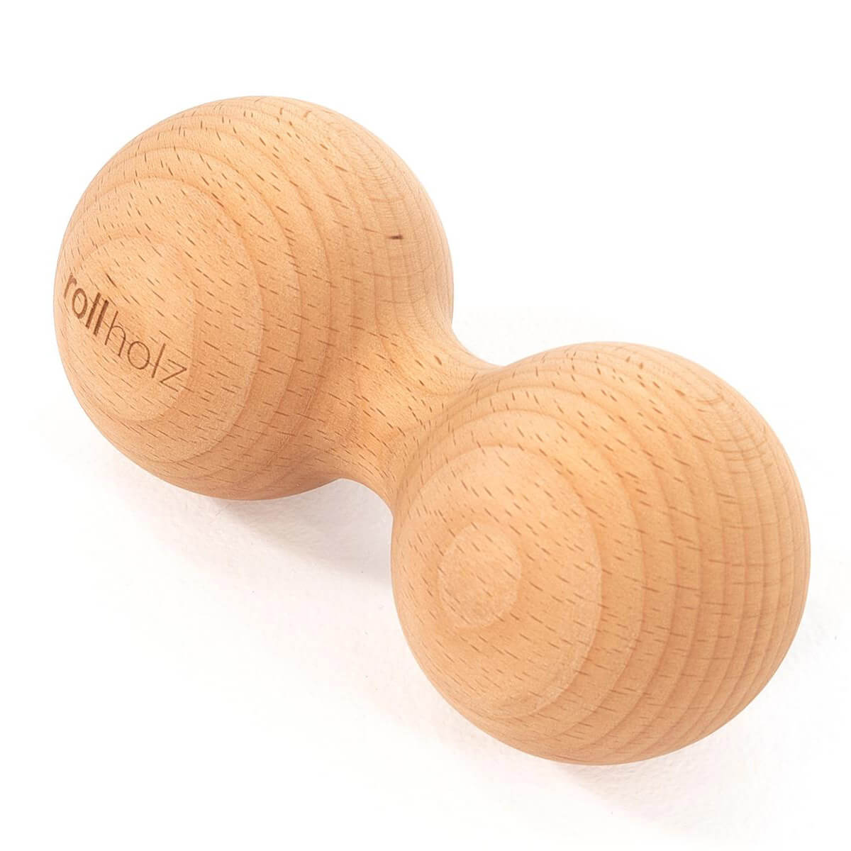 rollholz Faszienkugel - Massage-Doppelkugel aus Buche - YOGISHOP