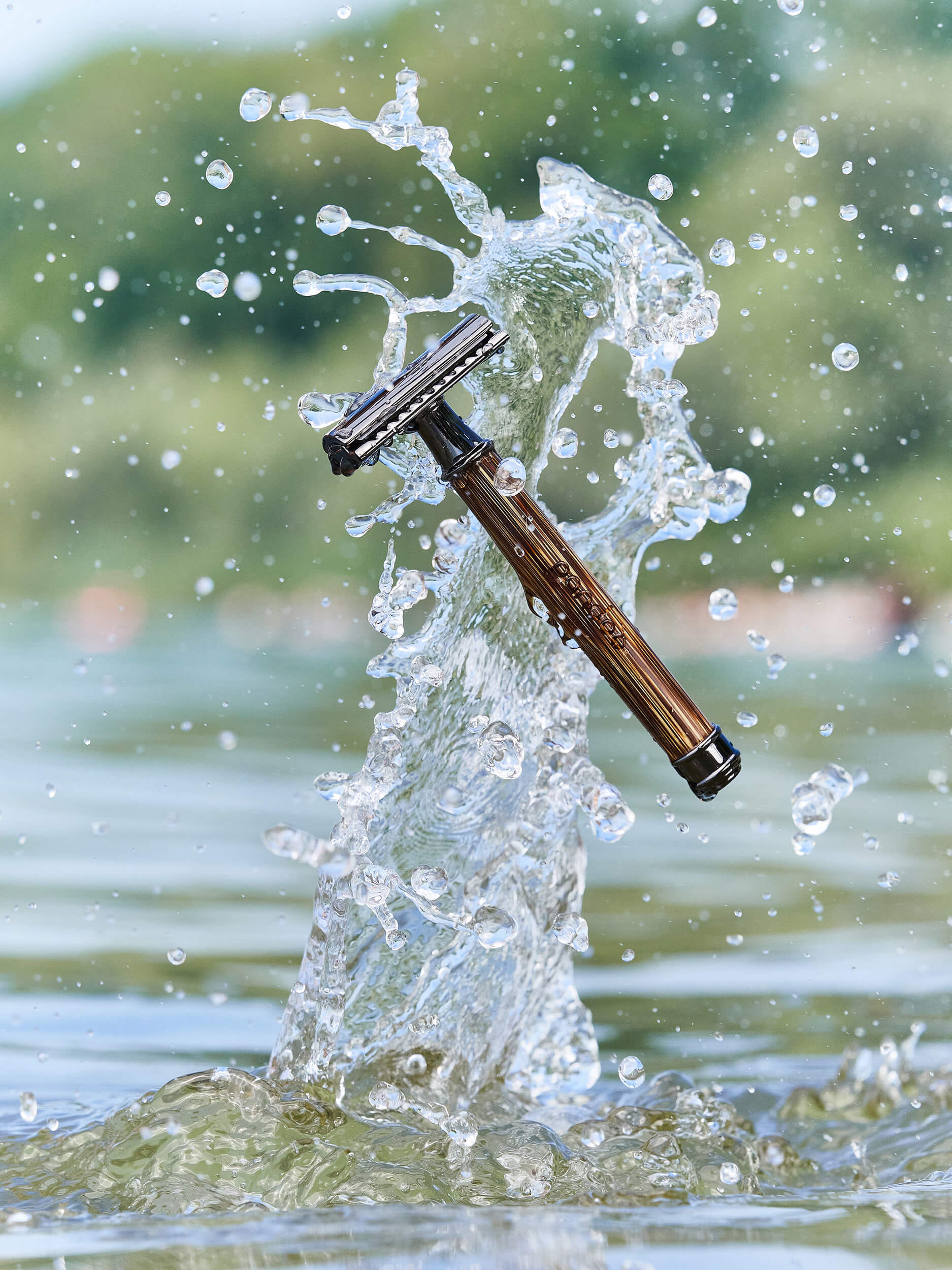 Rasierhobel aus Bambus inkl. 10 Klingen - YOGISHOP