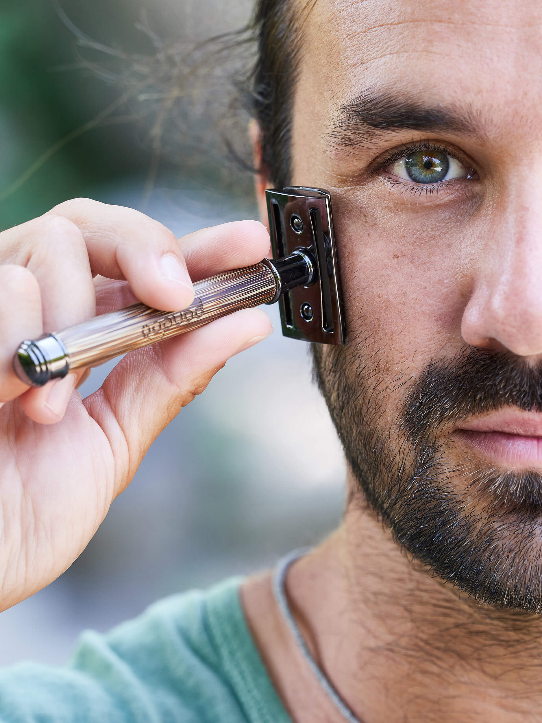 Rasierhobel aus Bambus inkl. 10 Klingen - YOGISHOP