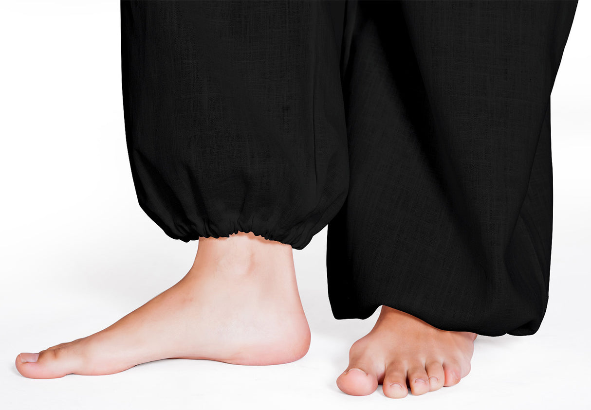 Leinenhose Delight - schwarz - YOGISHOP