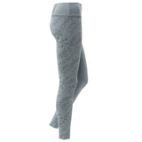 Serenity Floral Organic Leggings - blue - YOGISHOP