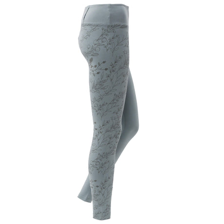 Serenity Floral Organic Leggings - blue - YOGISHOP