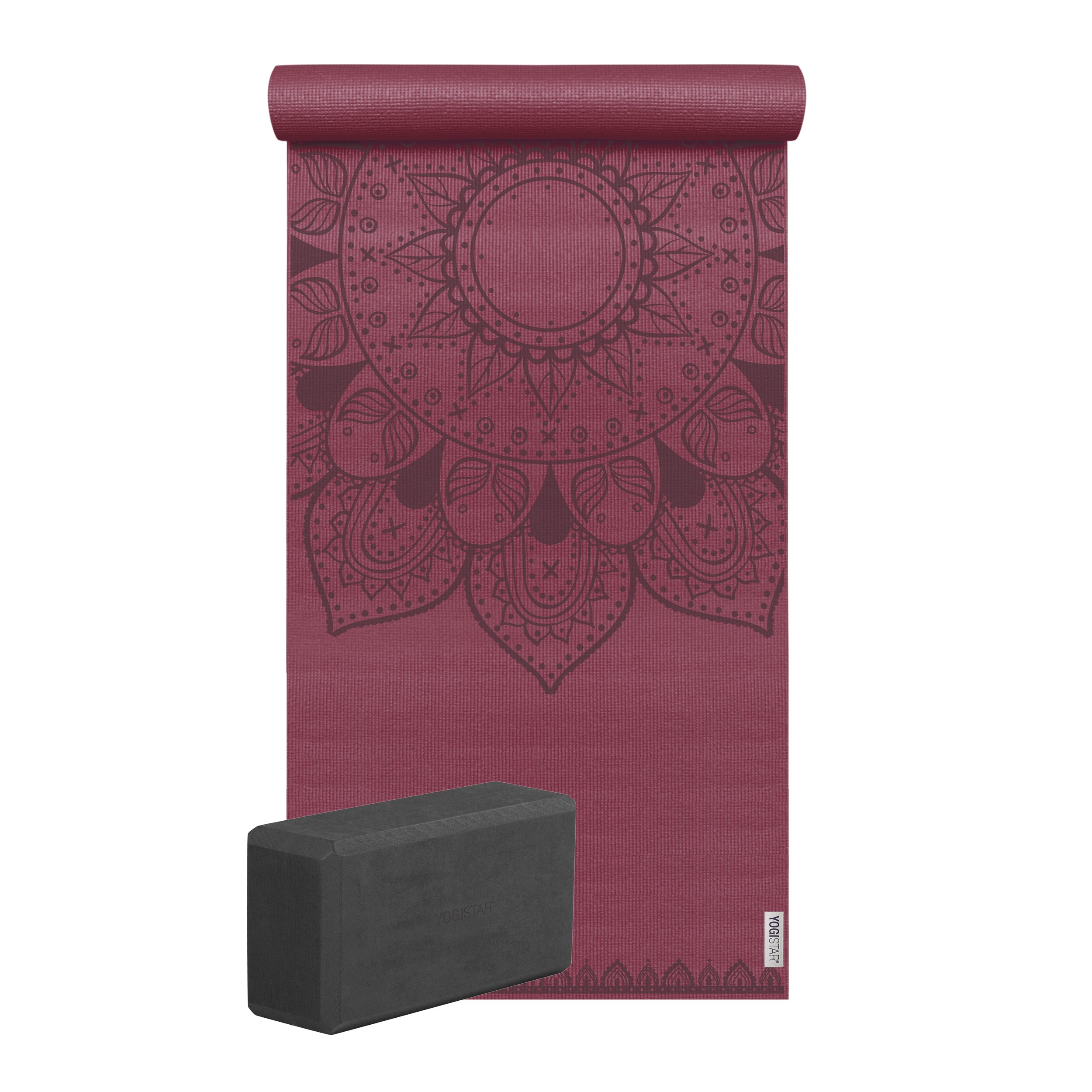 Yoga-Set Starter Edition - harmonic mandala (Yogamatte + 1 Yogablock) - YOGISHOP