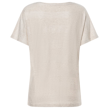 Shirt comfort fit Eka Padma - sand-nature melange gold - YOGISHOP