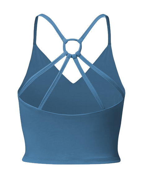 Short Spaghetti Top - horizon blue - YOGISHOP