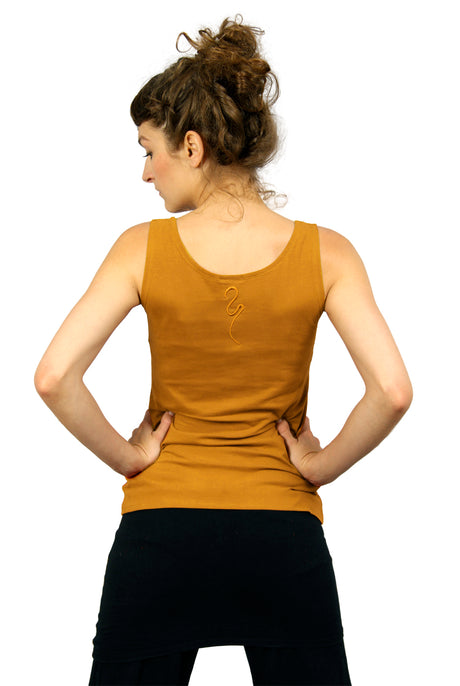 Yoga-Top "Sohang" - safran - YOGISHOP