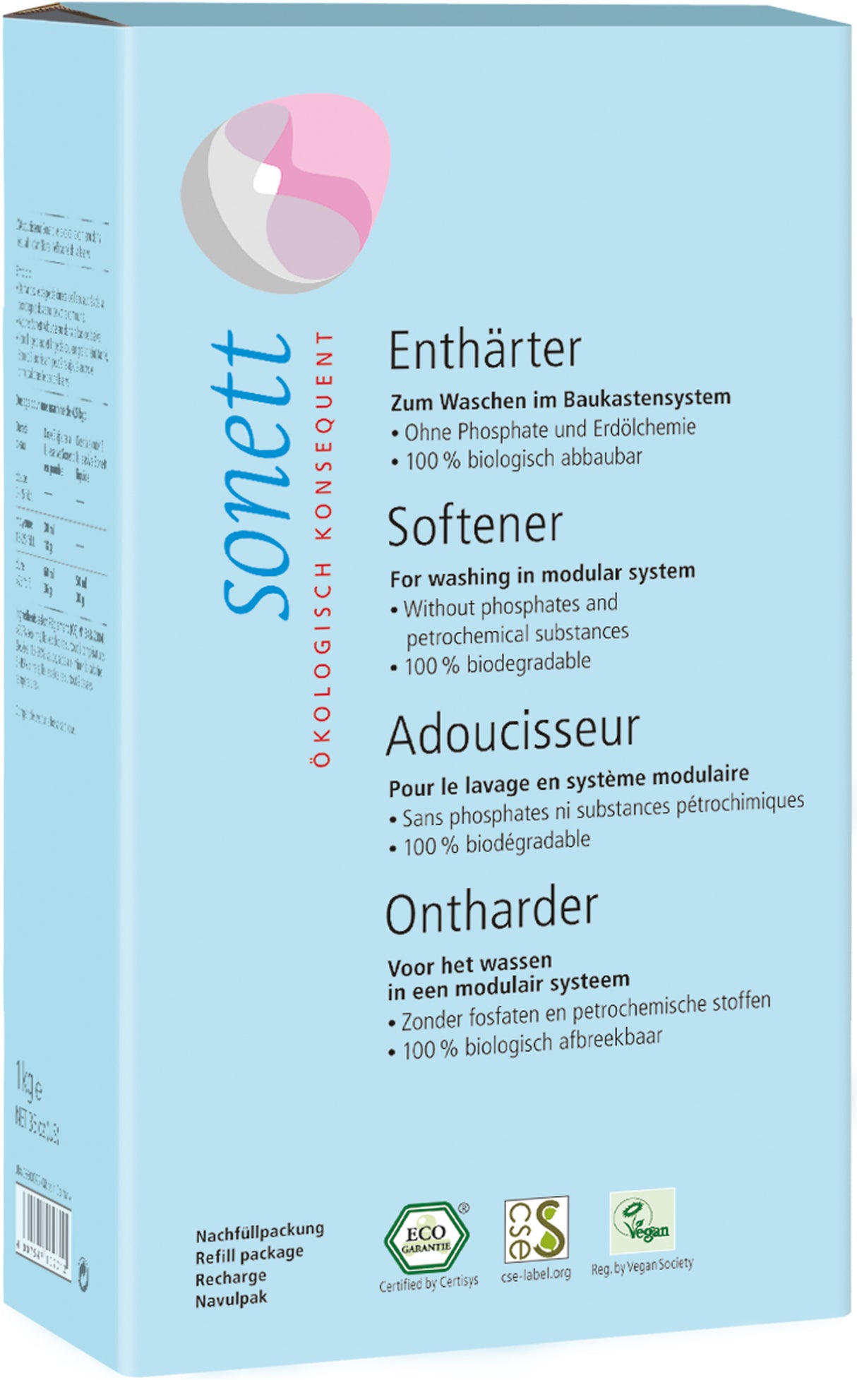 Enthärter, Nachfüllbeutel, 1 kg - YOGISHOP