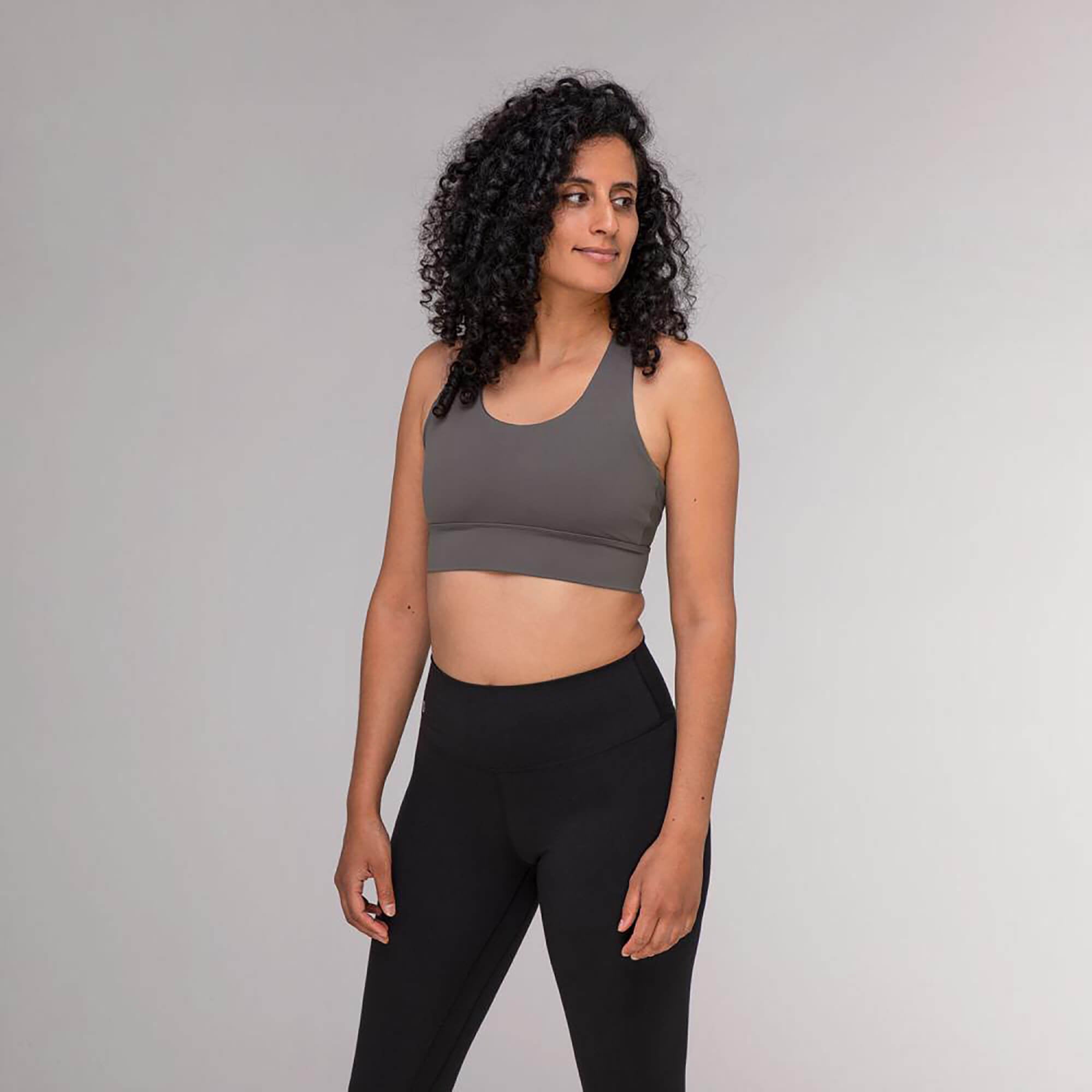 Yoga Bra Ella - warm grey - YOGISHOP