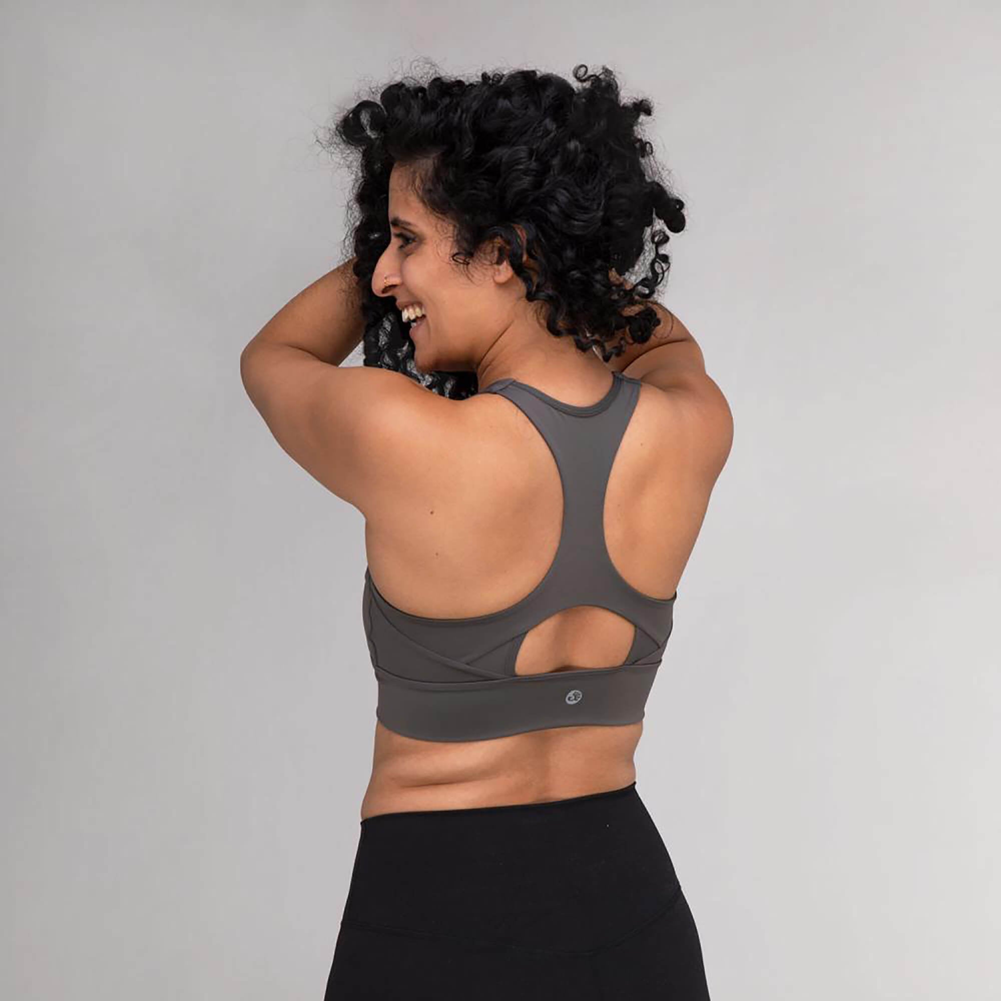Yoga Bra Ella - warm grey - YOGISHOP