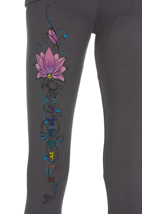 Yoga-Leggings "Synergy Chakra", grey - YOGISHOP