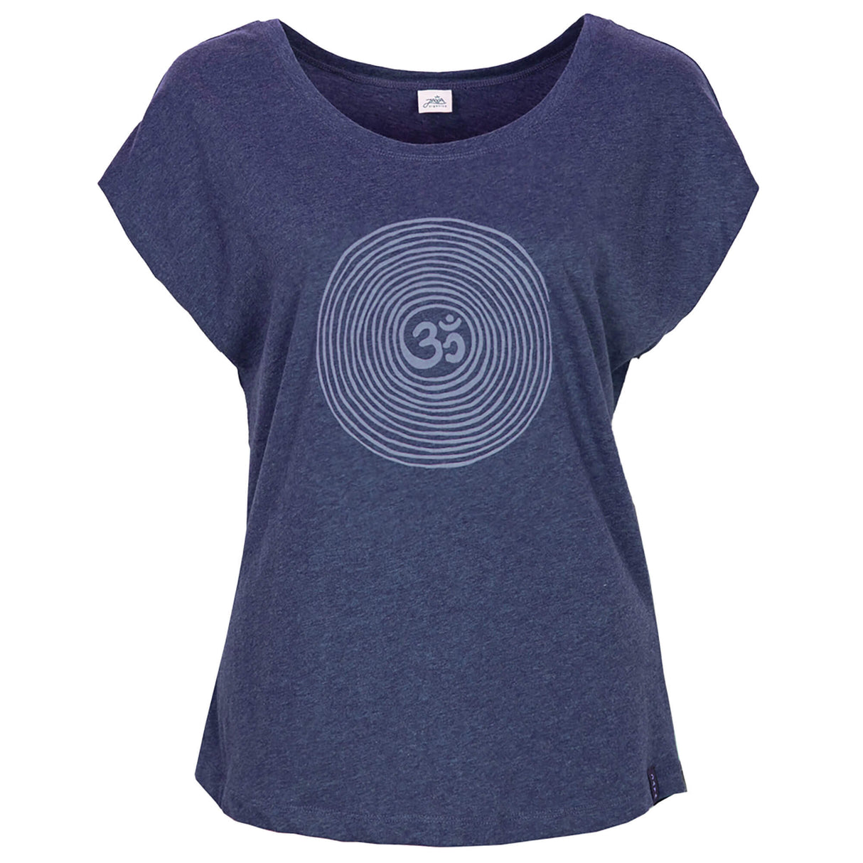 T-Shirt Om - dark blue melange - YOGISHOP