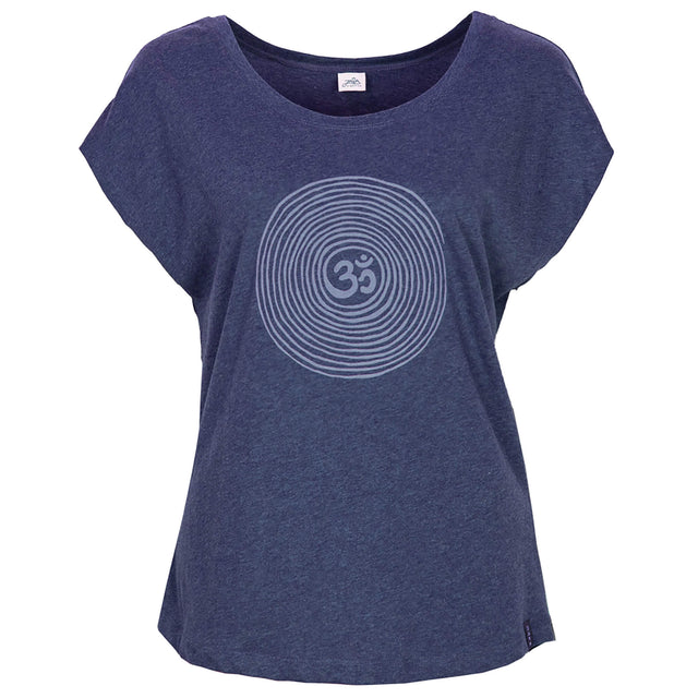 T-Shirt Om - dark blue melange - YOGISHOP