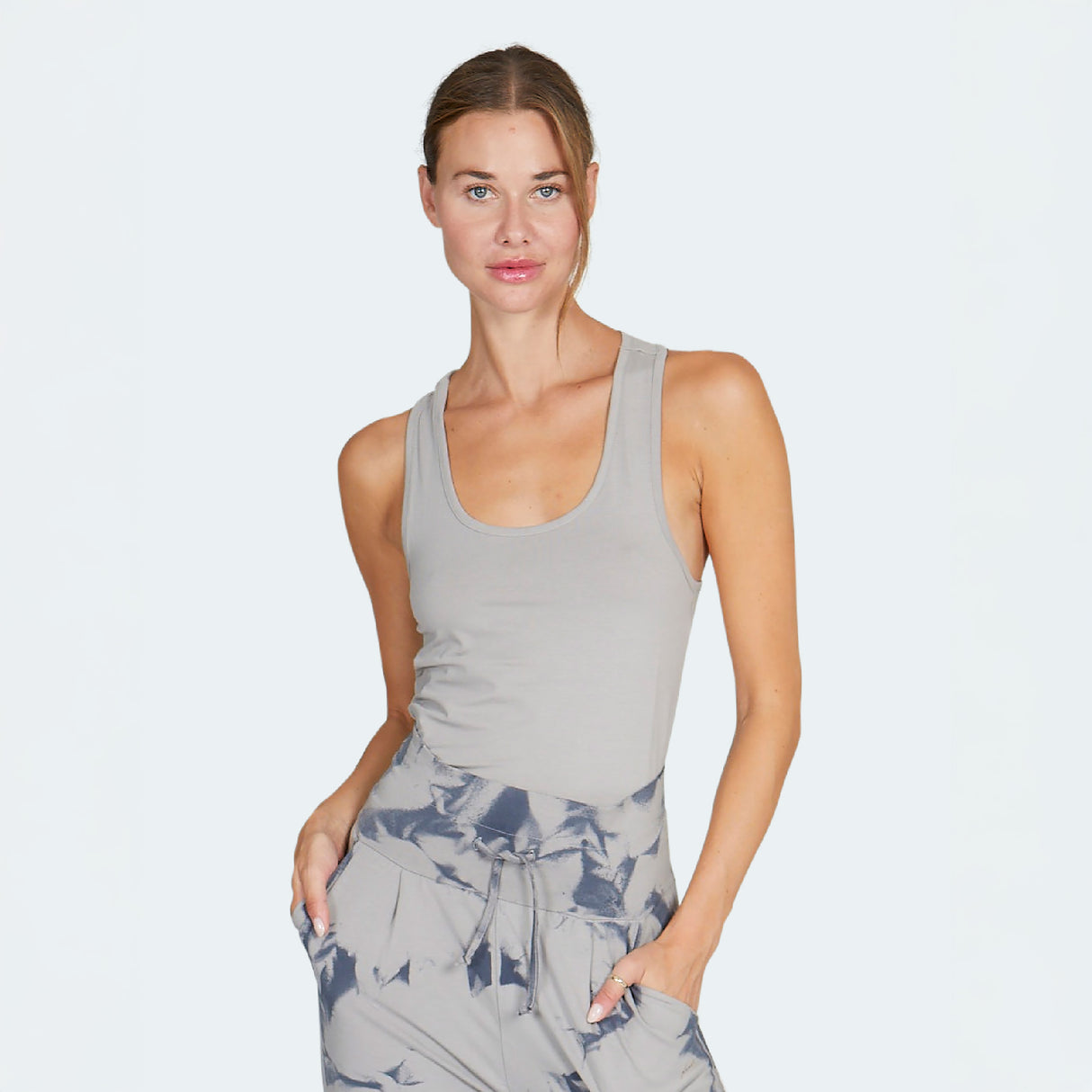 Yoga Tank-Top Chara - stone - YOGISHOP