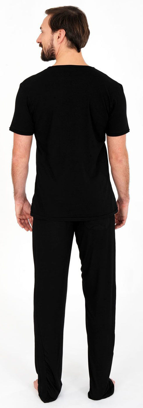 Lounge Travel Shirt "Tao" - charcoal - YOGISHOP