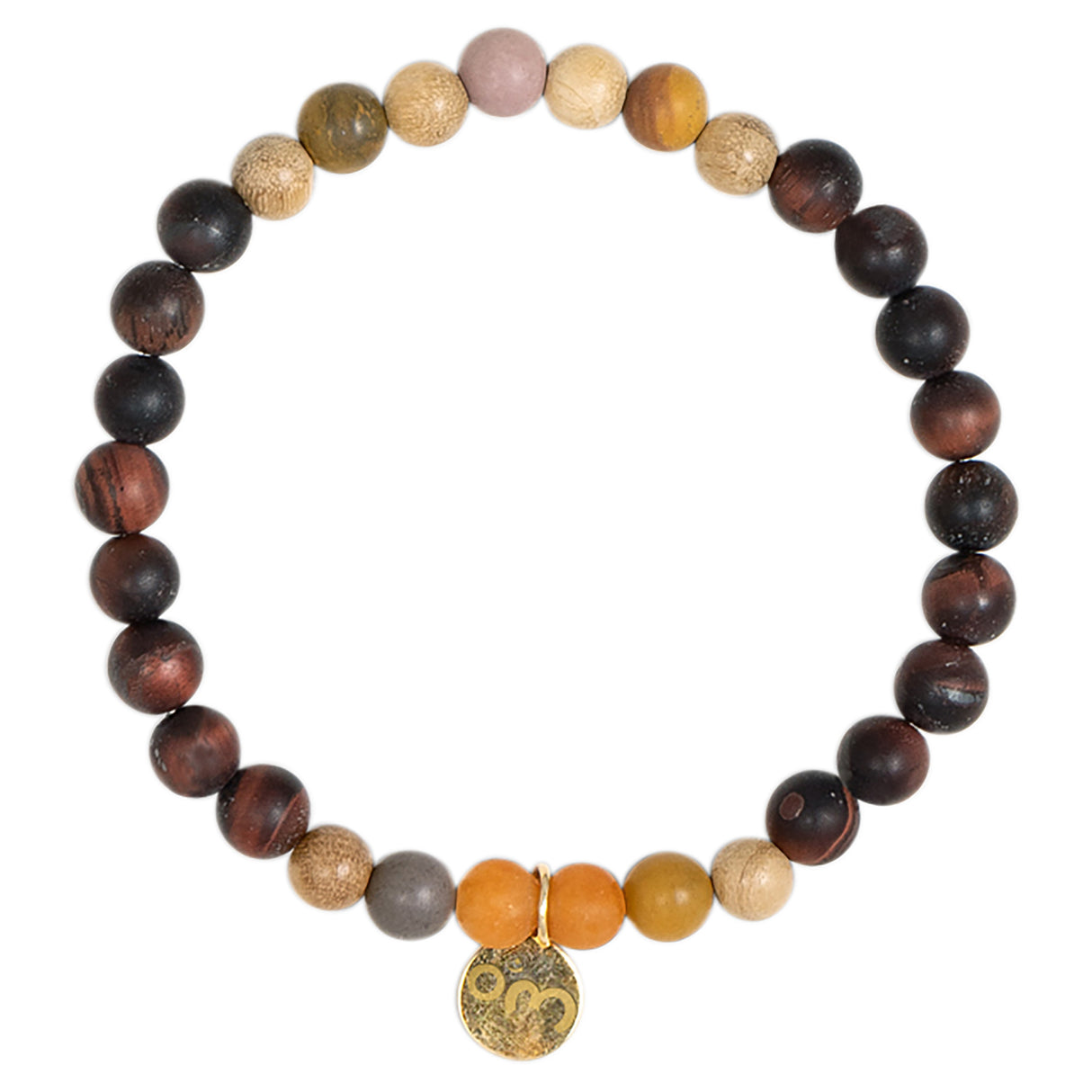 Bracelet Nandana œil de tigre (taille : Medium 16,7 cm)