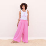 Yoga top Alaska - white-pink