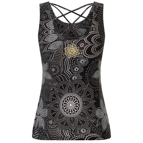 Yoga Top Maui - black nature - YOGISHOP