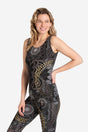 Yoga Top Maui - black nature - YOGISHOP