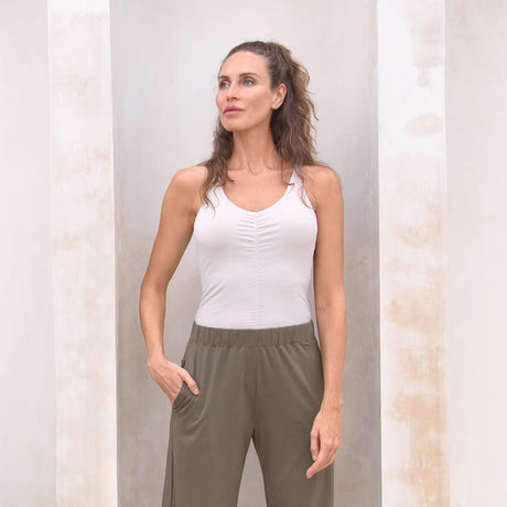 Yoga-Top Nicole - creme - YOGISHOP