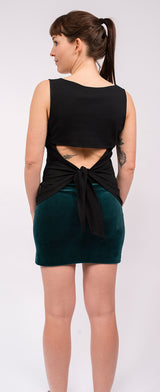 Top "Open Back" - black - YOGISHOP