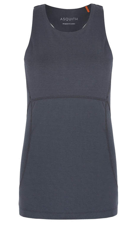 Yoga-Tank-Top "Radiance Racer" - smoke - YOGISHOP